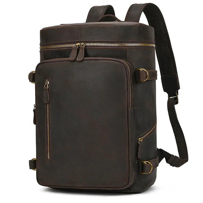 Sac à Dos Homme en Cuir Luxe - Finition Haut de Gamme Soignée