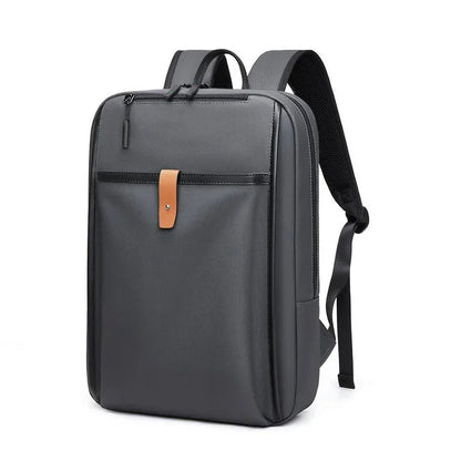 Sac à Dos en Cuir Clair pour Homme - Rabat et Sangle Vintage