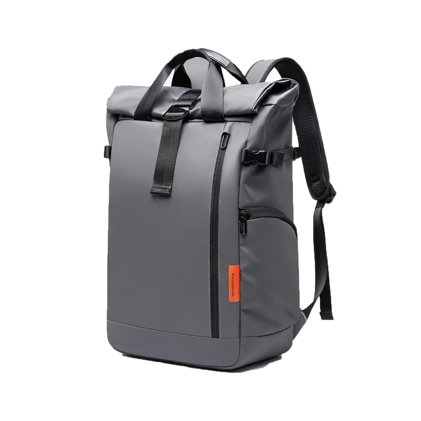 Sac à Dos Multifonction Noir pour Homme - Fermeture Roulée