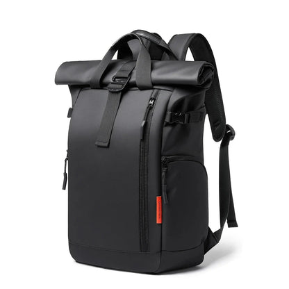 Sac à Dos Multifonction Noir pour Homme - Fermeture Roulée