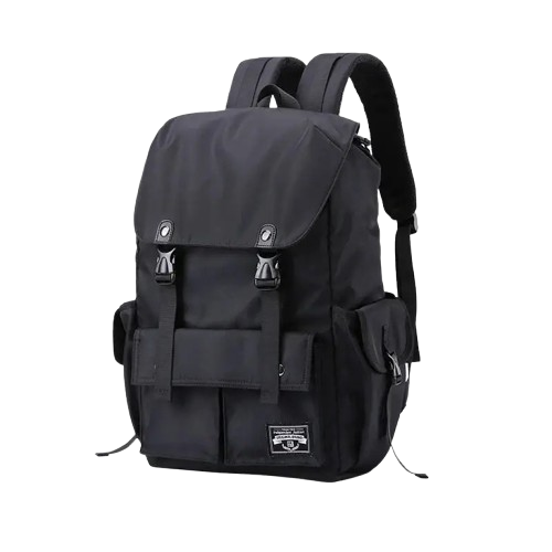 Sac à Dos Multipoches Vert pour Homme - Style Utilitaire