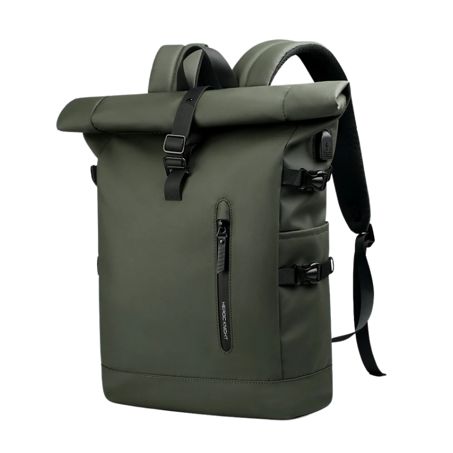 Sac à Dos Roll Top pour Homme - Fermeture Enroulée Technique