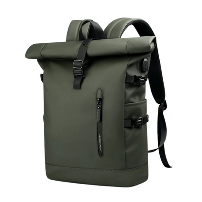 Sac à Dos Roll Top pour Homme - Fermeture Enroulée Technique