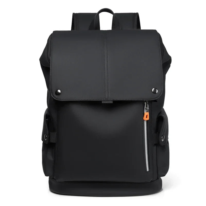 Sac à Dos Travail Homme Gris - Rabat à Boucles Pratique