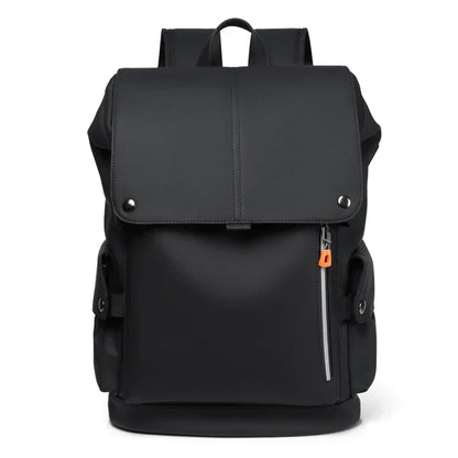 Sac à Dos Travail Homme Gris - Rabat à Boucles Pratique