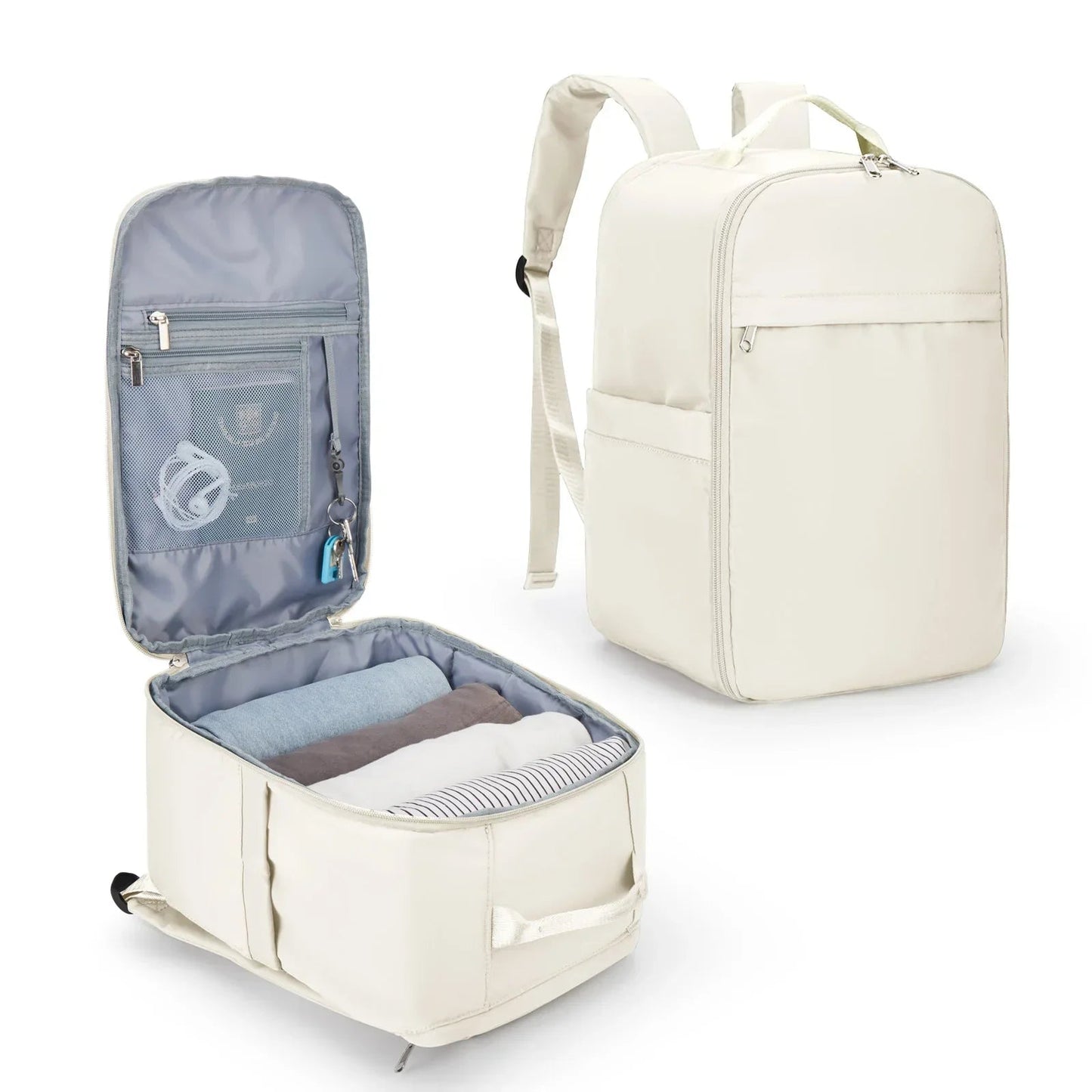 Sac à Dos Valise Cabine Noir avec Compartiment Organisateur Homme