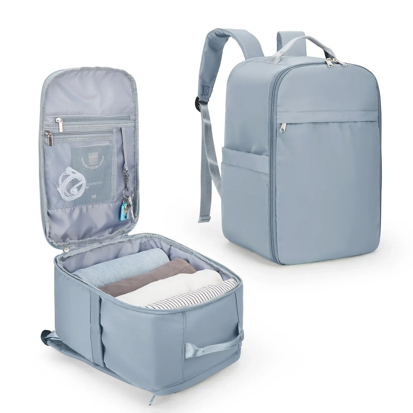 Sac à Dos Valise Cabine Noir avec Compartiment Organisateur Homme