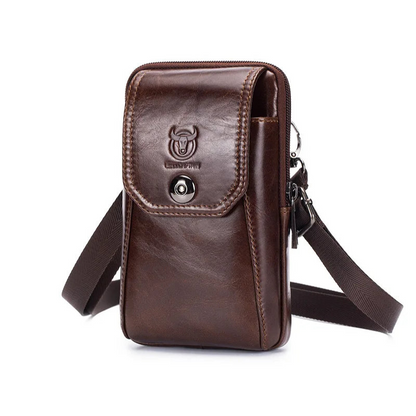 Sac Ceinture pour Homme en Cuir avec Logo Embossé Distinctif
