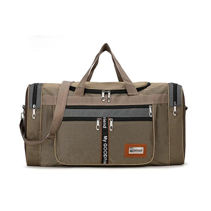 Sac de Voyage Noir Homme - Sac de Sport Multipoche Résistant