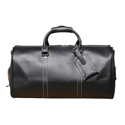 Sac de Voyage Homme en Cuir Marron - Sac Week-end Vintage