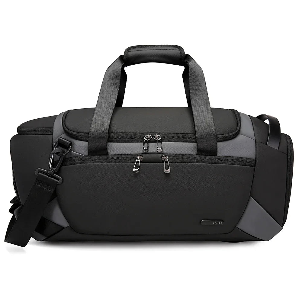Sac de Voyage Noir Homme - Sac de Sport Multipoche Résistant