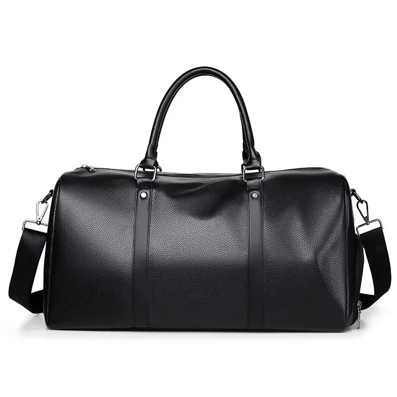 Sac de Voyage en Toile Marron Homme - Sac Week-end Vintage
