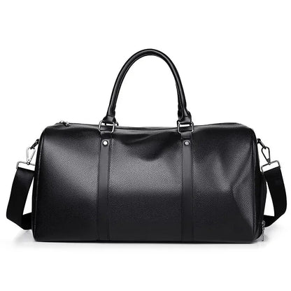 Sac de Voyage en Toile Marron Homme - Sac Week-end Vintage