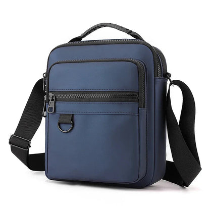 Sac Sacoche Homme Multipoche, Bandoulière Réglable et Poignée