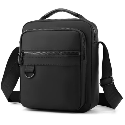 Sac Sacoche Homme Multipoche, Bandoulière Réglable et Poignée