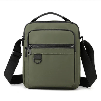 Sac Sacoche Homme Multipoche, Bandoulière Réglable et Poignée