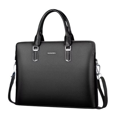 Sacoche Ordinateur pour Homme Noire, Cartable Multi-Tailles