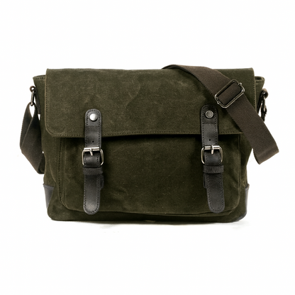 Sacoche Besace Homme en Toile, Style Vintage Bandoulière