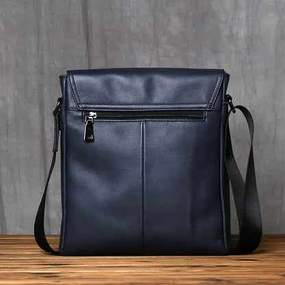 Sacoche Homme en Cuir Crazy Horse, Sac de Poitrine Multipoches