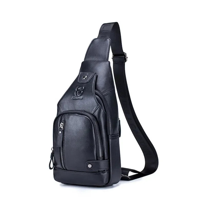 Sacoche Épaule Homme Marron Format Sling Compact Pratique
