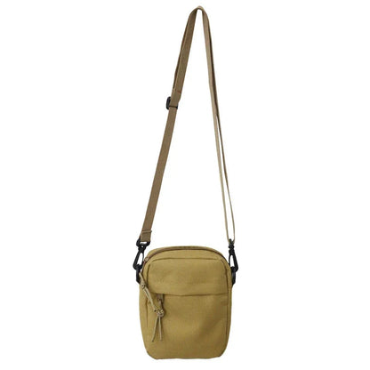 Sacoche Homme en Tissu Blanc, Petit Sac Bandoulière Léger