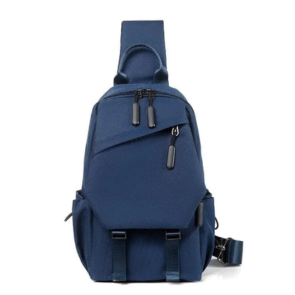 Sacoche Homme Poitrine Bandoulière Noire, Sac de Sport Léger