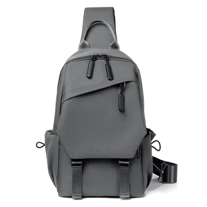 Sacoche Homme Poitrine Bandoulière Noire, Sac de Sport Léger