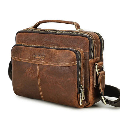 Sacoche Épaule Homme Marron Format Sling Compact Pratique