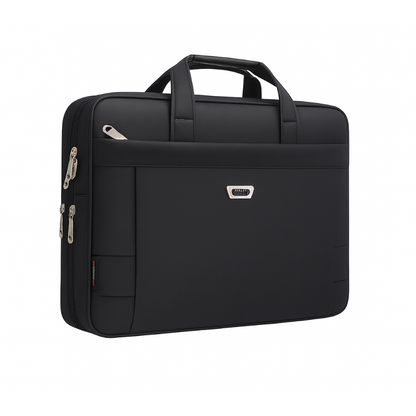 Sacoche Ordinateur pour Homme Noire, Cartable Multi-Tailles