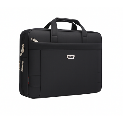 Sacoche Ordinateur pour Homme Noire, Cartable Multi-Tailles