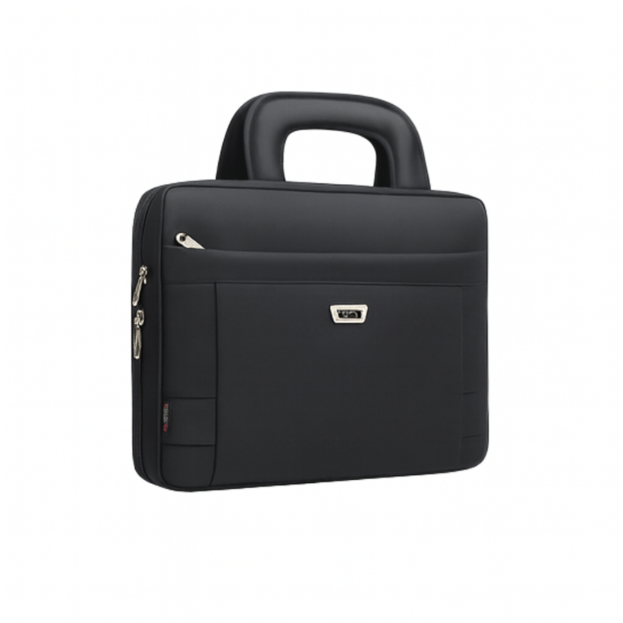 Sacoche Ordinateur pour Homme Noire, Cartable Multi-Tailles