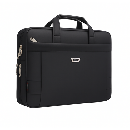 Sacoche Ordinateur pour Homme Noire, Cartable Multi-Tailles