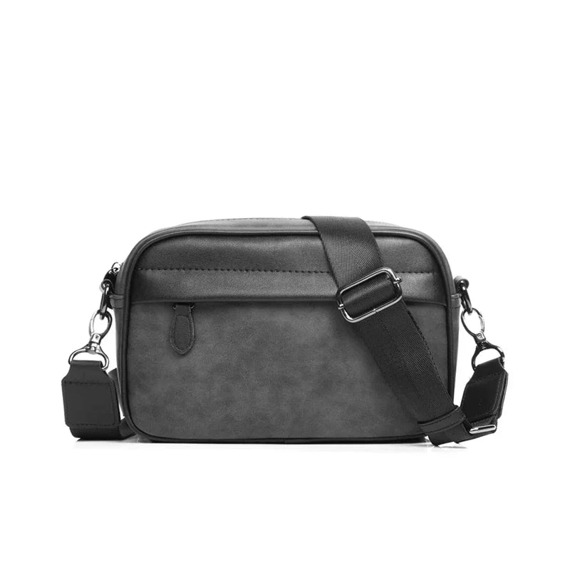 Sacoche Rectangulaire Homme Noire - Sac Bandoulière Minimaliste