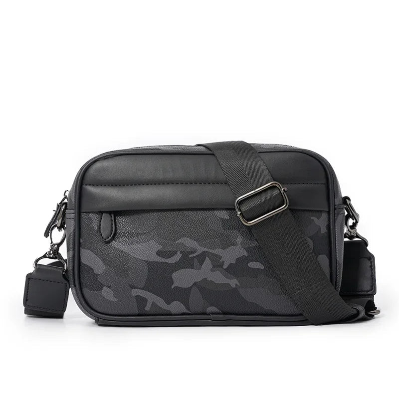 Sacoche Rectangulaire Homme Noire - Sac Bandoulière Minimaliste