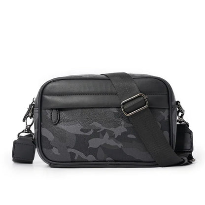 Sacoche Rectangulaire Homme Noire - Sac Bandoulière Minimaliste