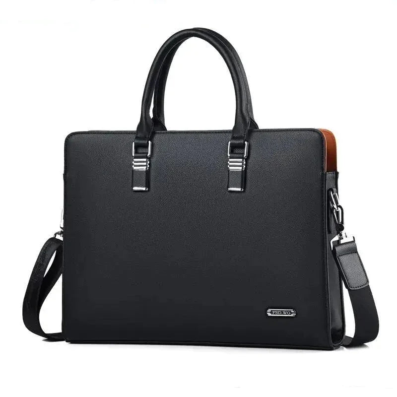 Sacoche Rigide Homme Noire - Cartable Business à Poignées