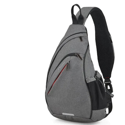 Sacoche Sport Homme Noire - Sac Bandoulière Croisée Multipoche