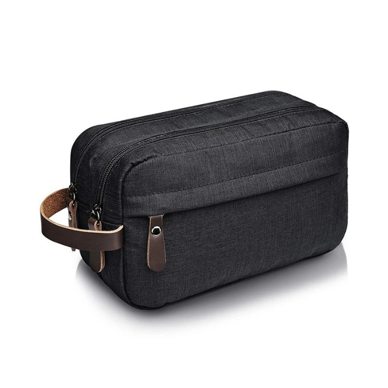 Trousse de Toilette en Tissu Résistant pour Homme, Format Voyage