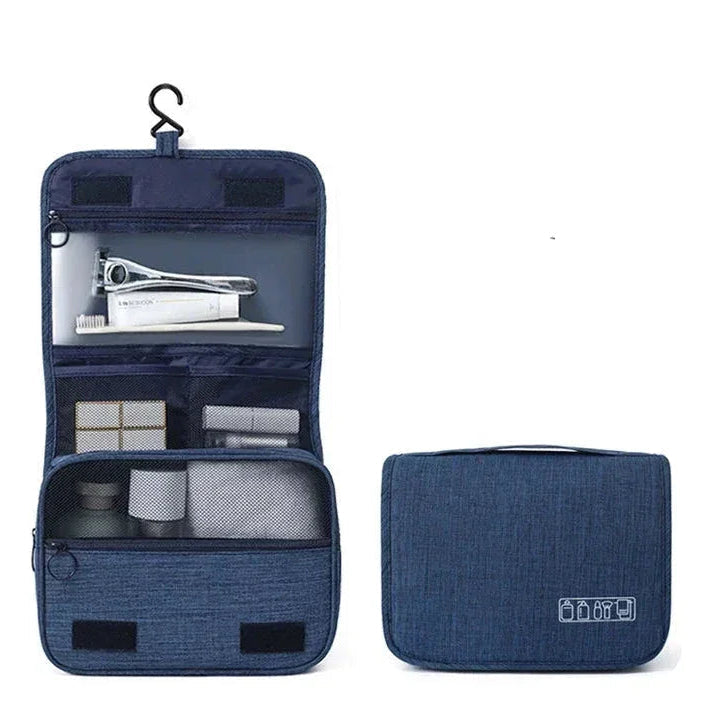 Trousse de Toilette Homme Voyage en Cuir PU, Format Nomade