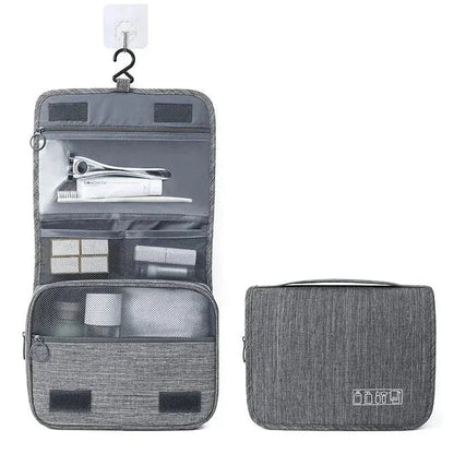 Trousse de Toilette Homme Voyage en Cuir PU, Format Nomade