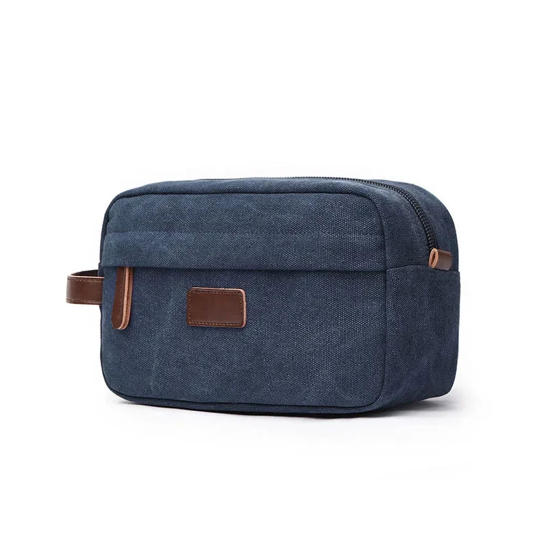 Trousse de Voyage Homme en Toile Résistante, Nombreux Coloris