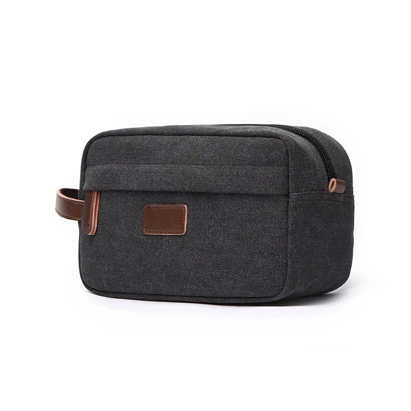 Trousse de Voyage Homme en Toile Résistante, Nombreux Coloris